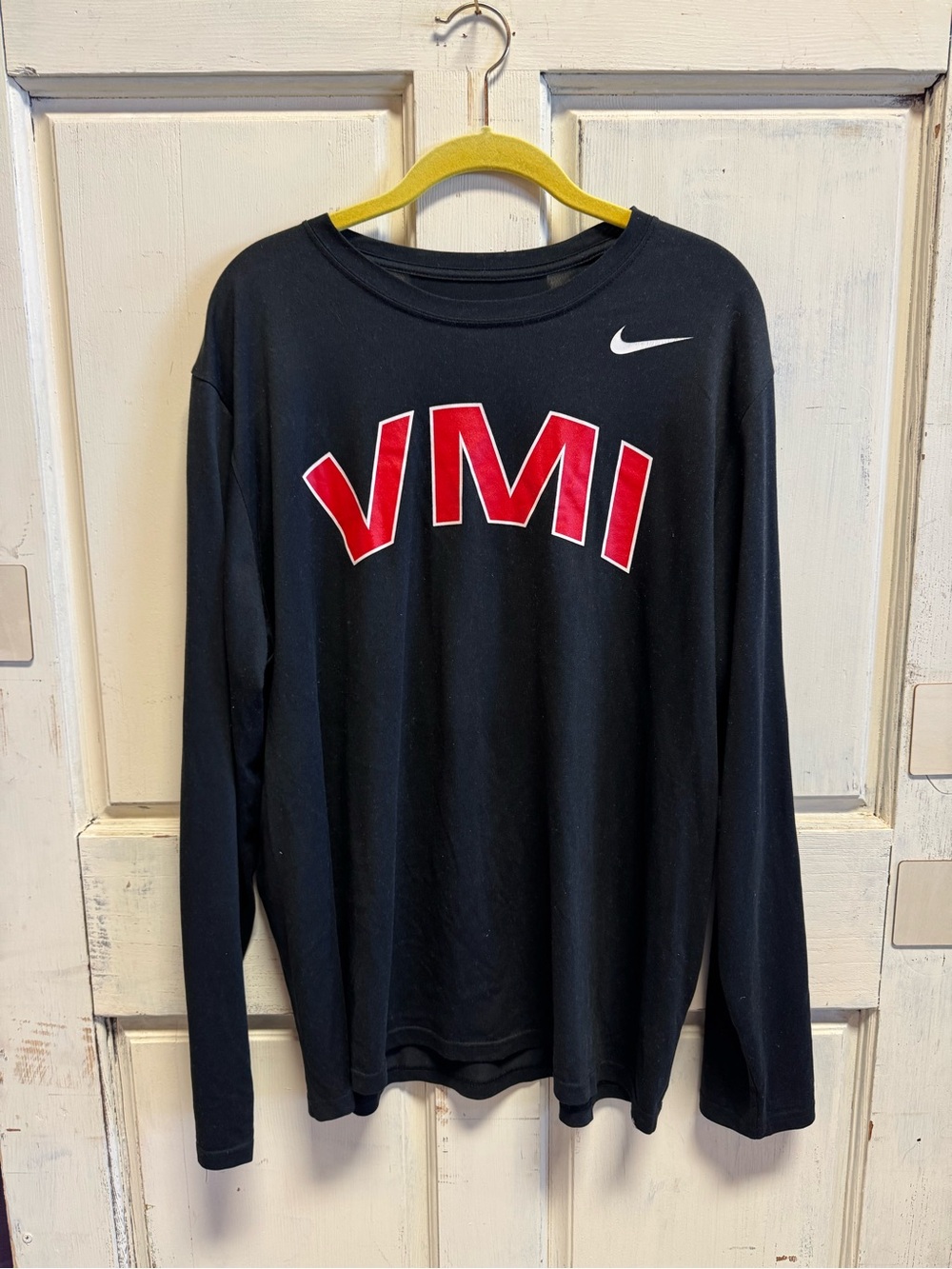 Men's Nike VMI Black Long-Sleeve Shirt